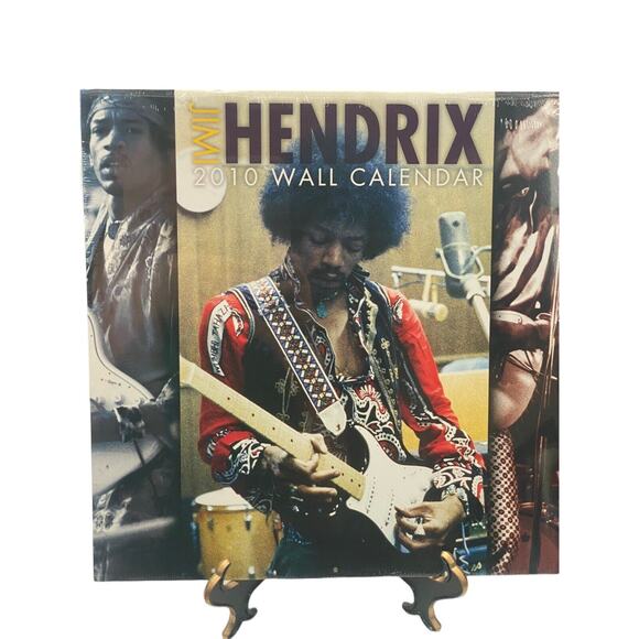Authentic Jimi Hendrix 2010 Wall Calendar New Sealed Collectors Item Memorabilia - Picture 1 of 5